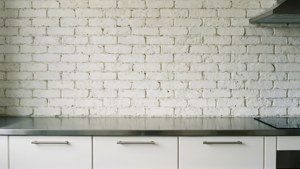 White Brick Backsplash