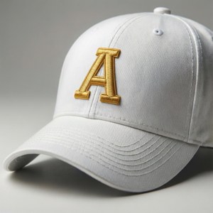 White Cap with Letter A