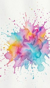 White Fade Watercolor