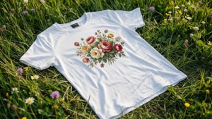 White Floral Meadow Mockup