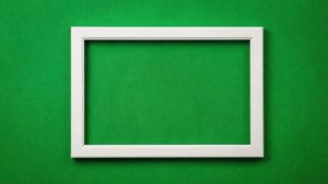White Frame Green Screen