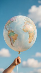 White Globe Balloon