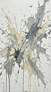 White Ink Splashes