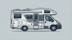 White Motorhome Isolation