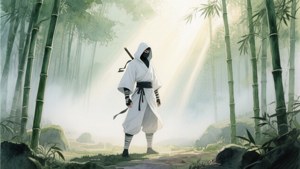White Ninja Bamboo Forest