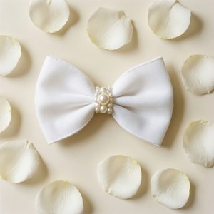 White Pearl Coquette Bow