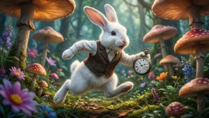 White Rabbit Running Late