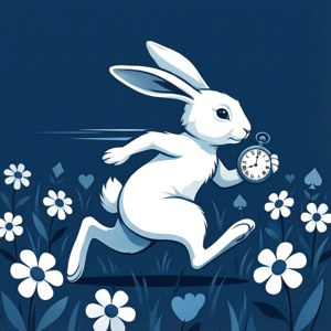 White Rabbit Running Late