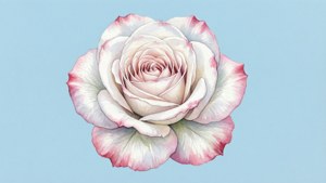 White Rose Watercolor Dream