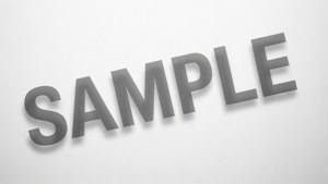 White Sample Watermark