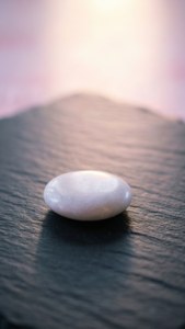 White Stone on Slate