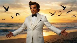 White Suit Sunset