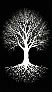 White Tree Silhouette