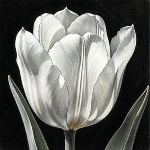 White Tulip Sketch