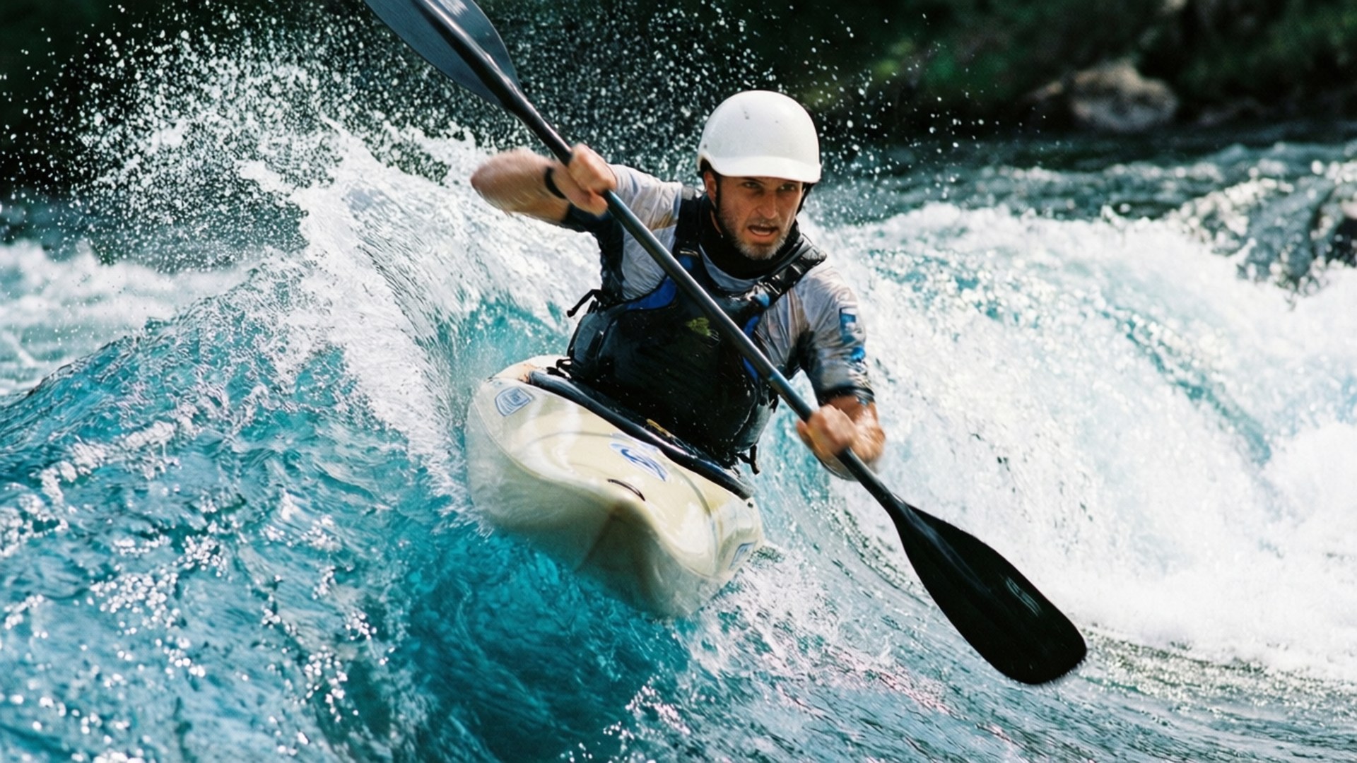 Whitewater Wave Surf Kayak by Wallpapers.art Studio