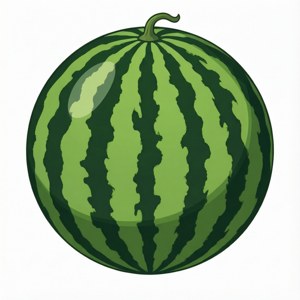 Whole Watermelon Clipart