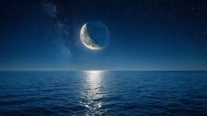 Widescreen Moonlit Ocean