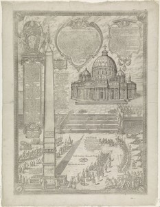 Wijding van het kruis op de Vaticaanse Obelisk