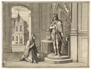 Wijze vrouw uit Tekoa in gesprek met David