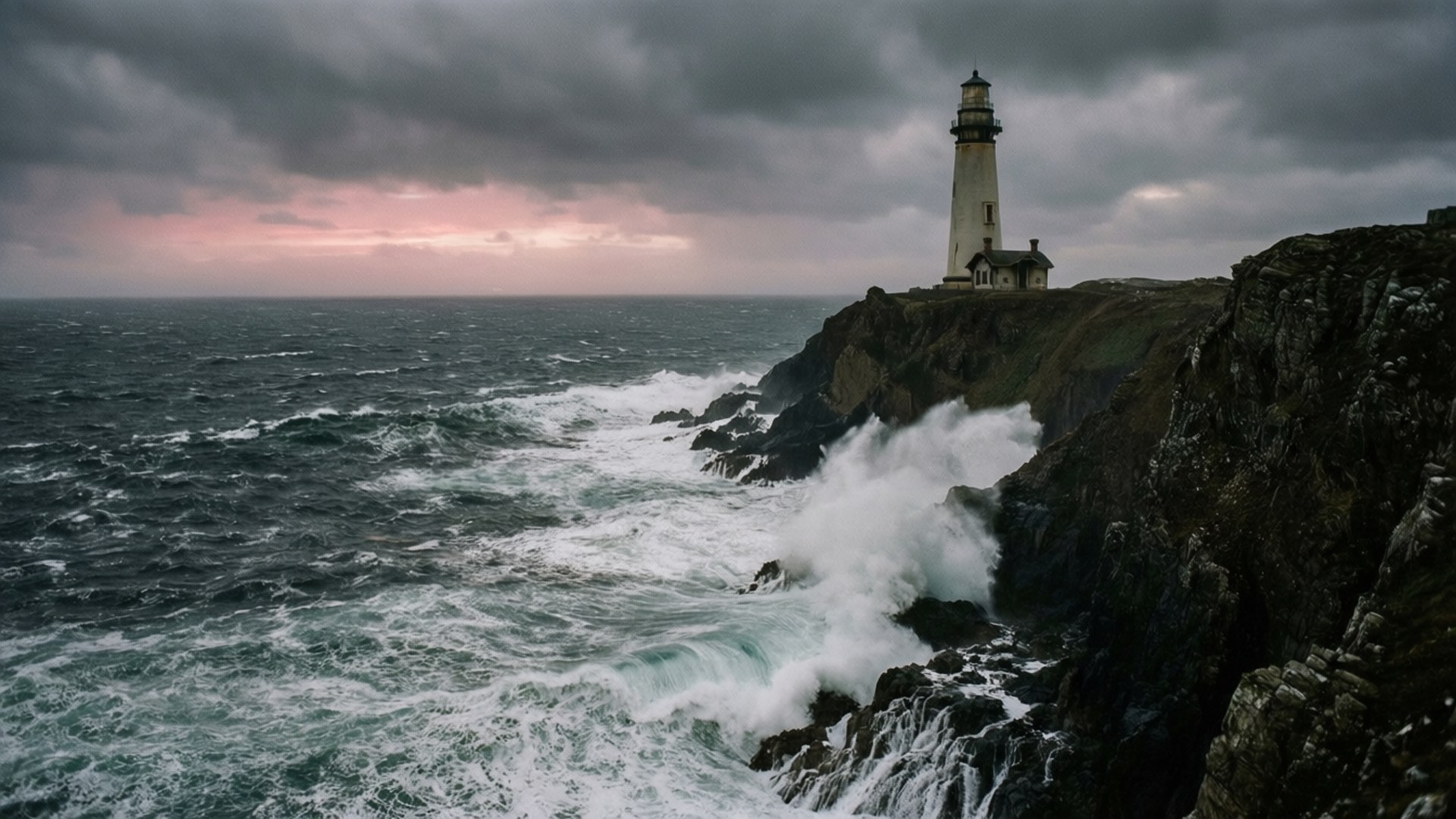 Wild Coast Lighthouse by Wallpapers.art Studio