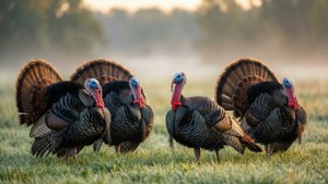 Wild Turkeys at Dawn