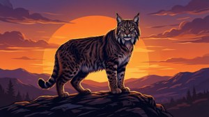 Wildcat at Sunset