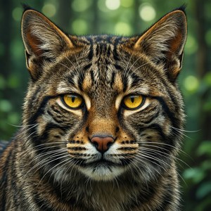 Wildcat Eyes Close-up