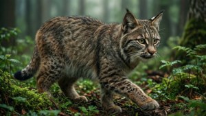 Wildcat in Forest
