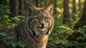 Wildcat in Forest