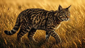 Wildcat in Savanna