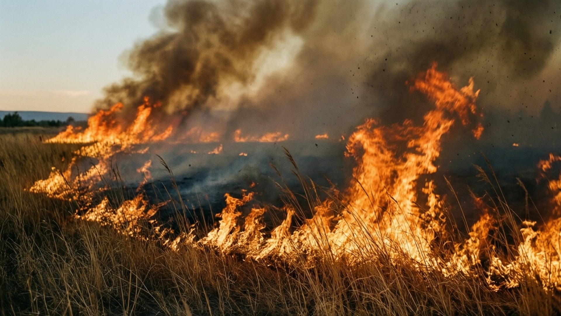 Wildfire Grassland Sweep by Wallpapers.art Studio