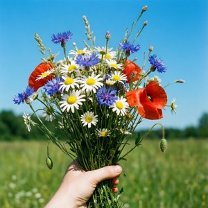 Wildflower Bouquet Hand