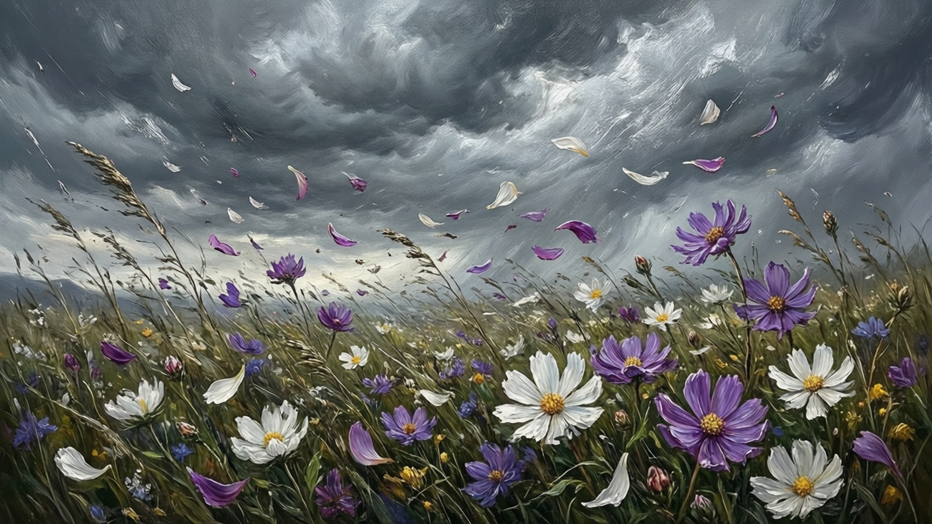 Wildflower Squall by Wallpapers.art Studio