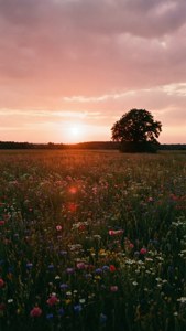 Wildflower Sunset