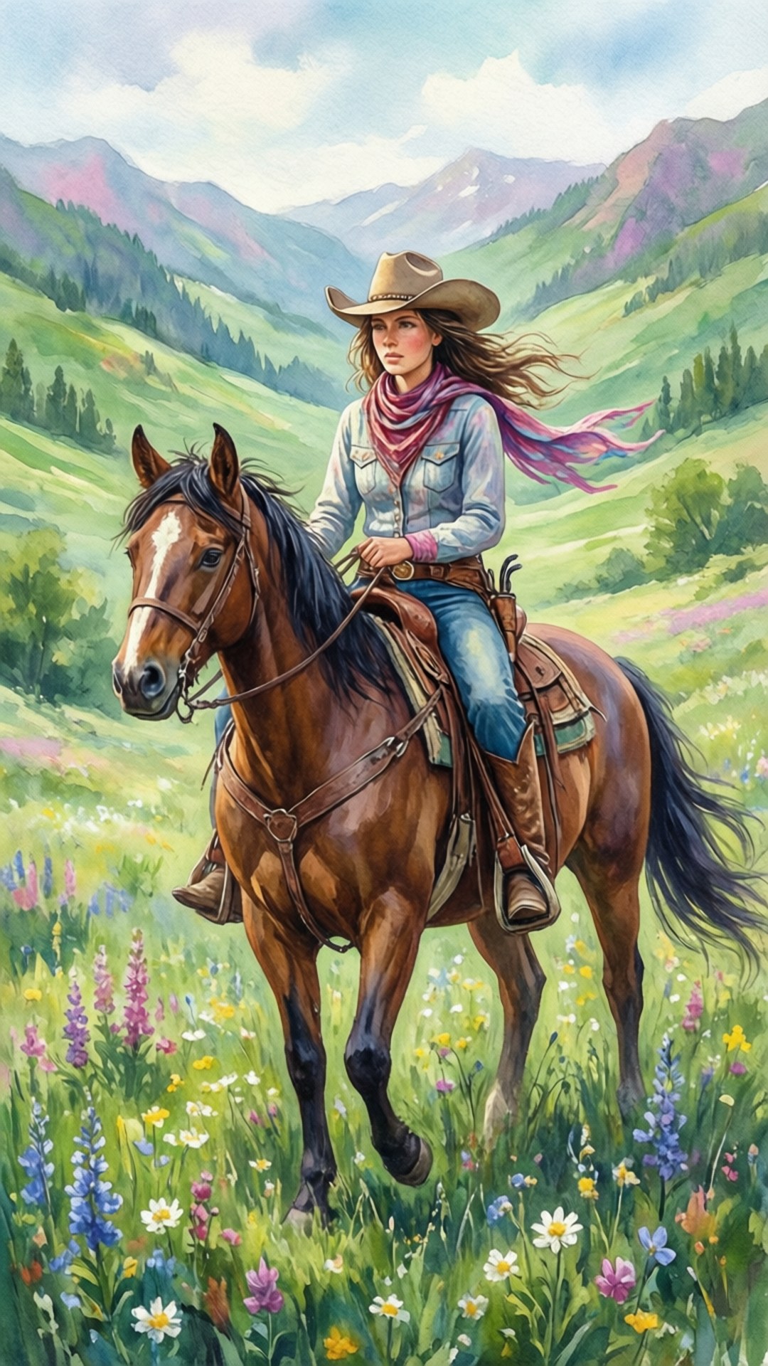 Wildflower Valley by Wallpapers.art Studio