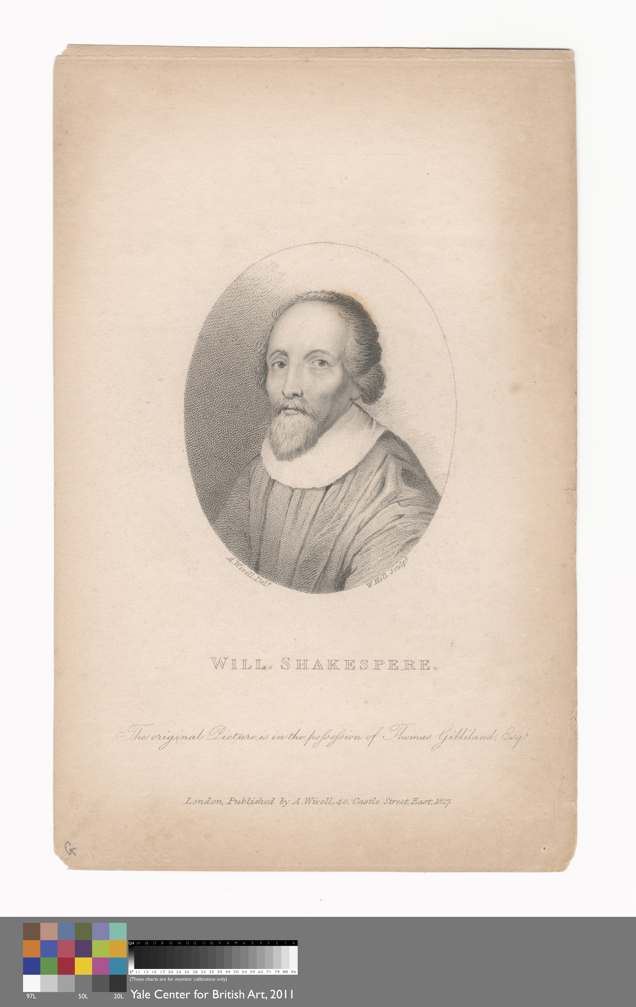 Will. Shakespere by Abraham Wivell