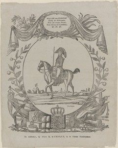 Willem den eersten, / Koning der Nederlanden, / Prins van Oranje-Nassau, / Groot Hertog van Luxemburg, / etc. etc. etc.