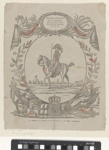 Willem den eersten, / Koning der Nederlanden, / Prins van Oranje-Nassau, / Groot Hertog van Luxemburg, / etc. etc. etc.