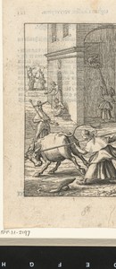 Willemynken vecht met stier en Duyfken berispt haar