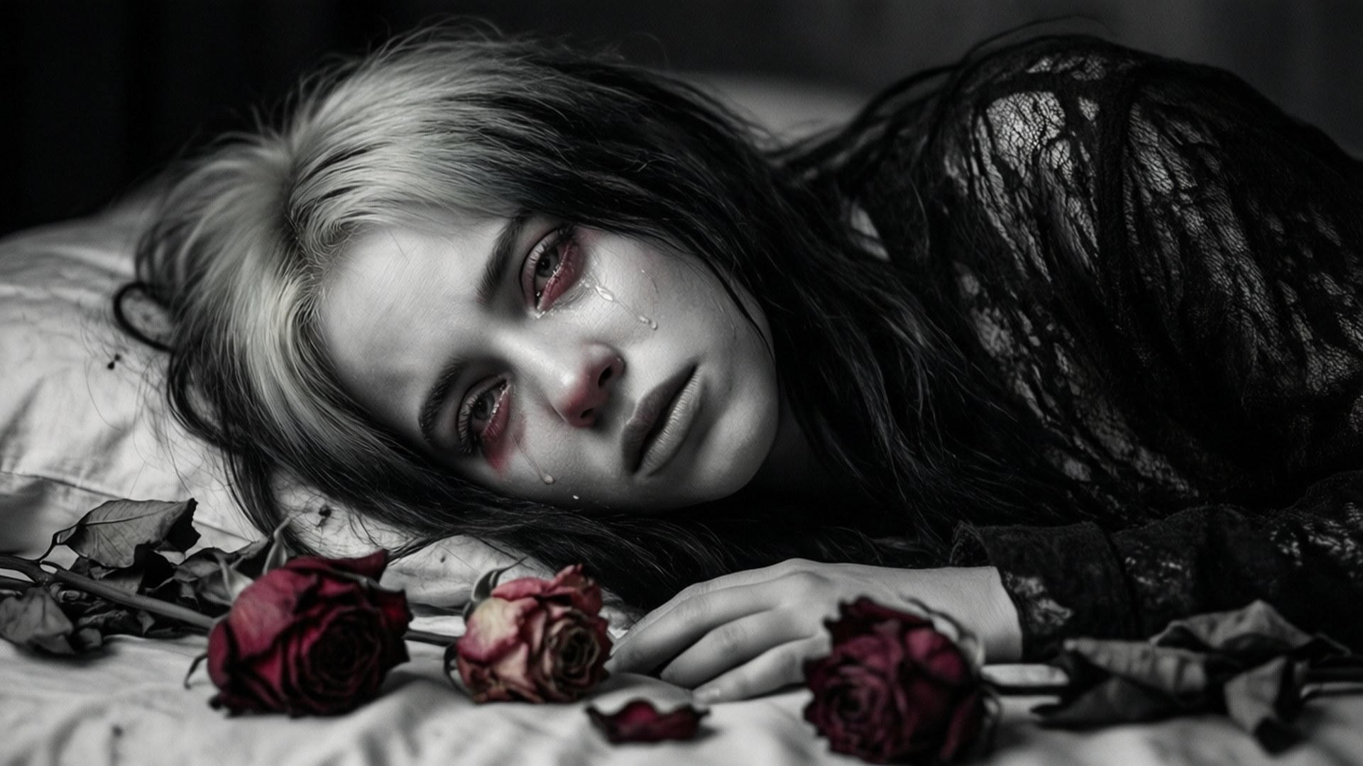 Wilted Roses by Wallpapers.art Studio