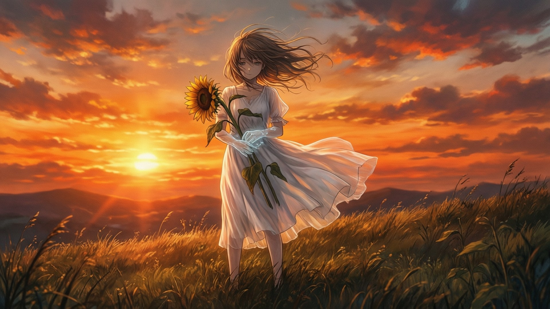 Wilted Sunflower by Wallpapers.art Studio