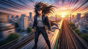Wind-Blown Train Hero