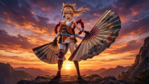 Wind Warrior at Dusk