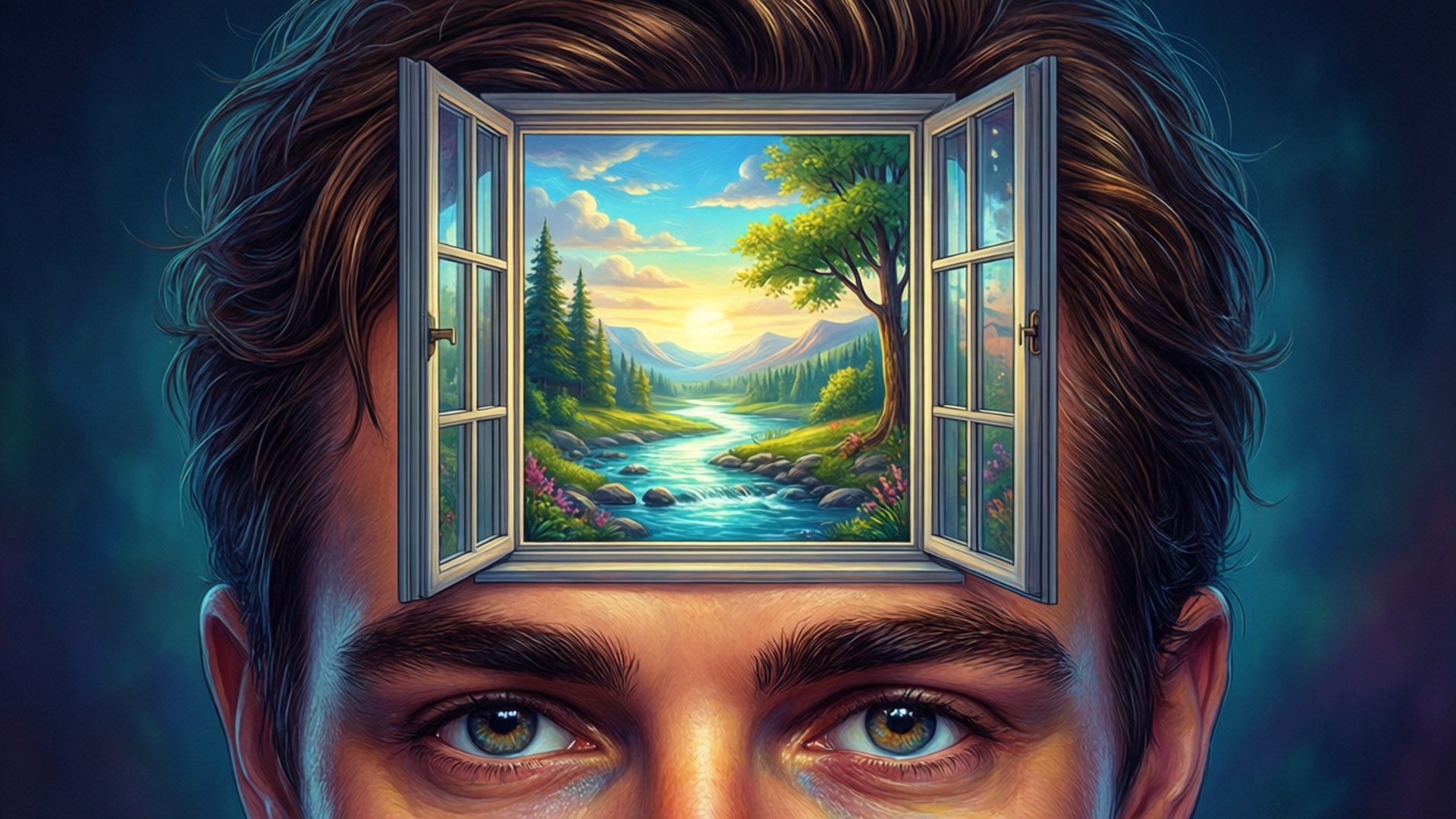Window to the Mind by Wallpapers.art Studio