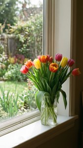 Windowsill Tulips