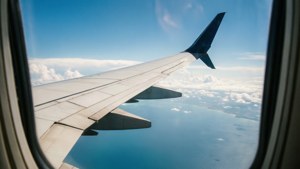 Wing View Over Ocean