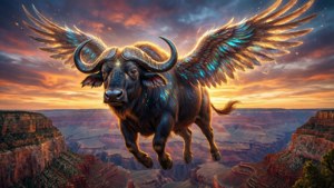Winged Buffalo Fantasy
