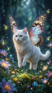 Winged Cat Fantasy