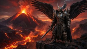 Winged Death Knight Hellscape