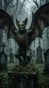 Winged Horror Statue